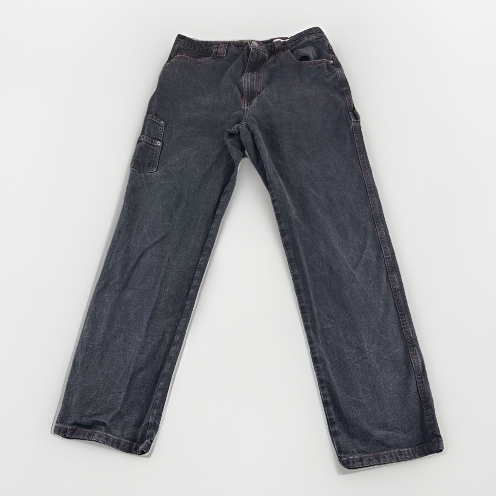 Guess Carpenter Jeans Mens 30x29 Black Baggy Skater Denim Pants Vintage Y2K Goth